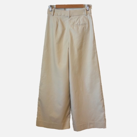 Banana Republic Cruise Wide Leg Pant High Waisted Maverick Tan Women’s 2 Petite - Picture 6 of 13